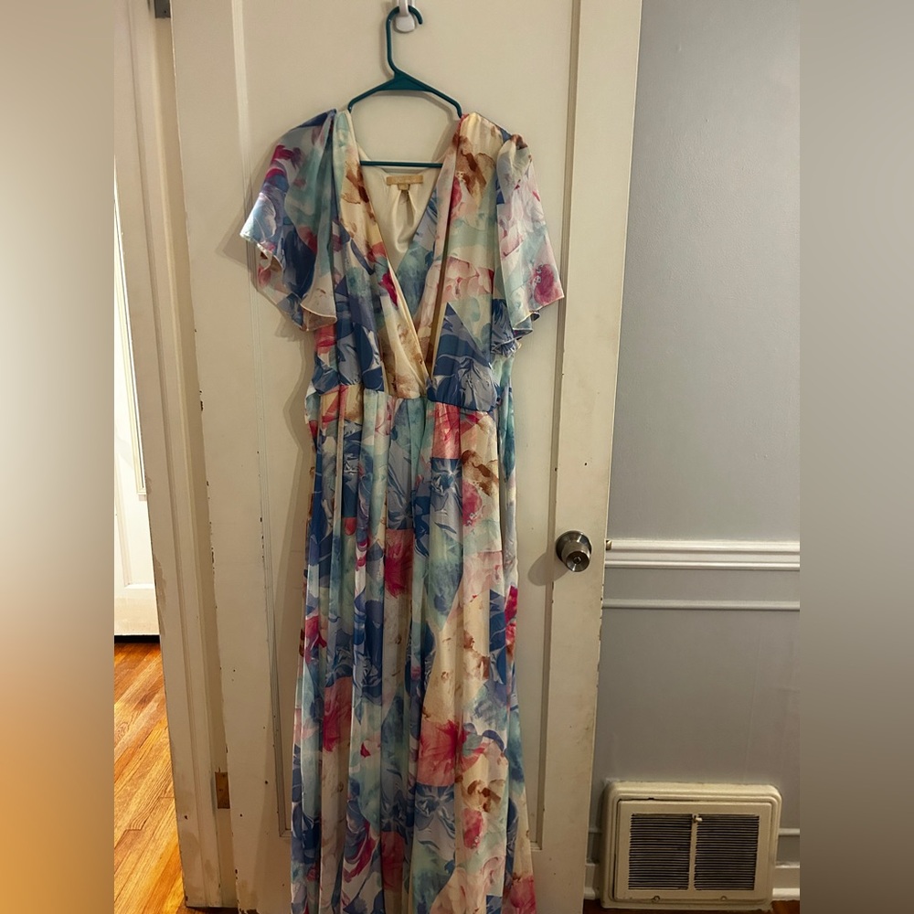 Pinkblush Floral Maxi Dress - Multicolor